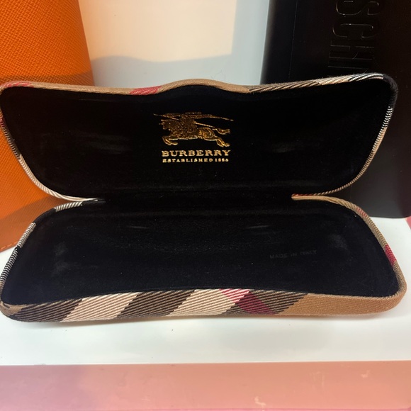 Burberry, moschino, and Tory Burch eye glass case bundle - Picture 5 of 7